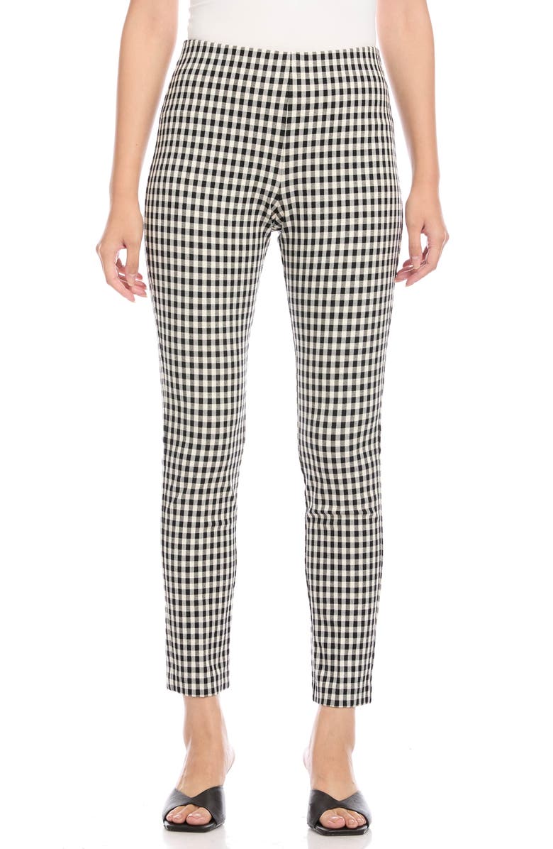 Karen Kane Piper Check Pants, Main, color,