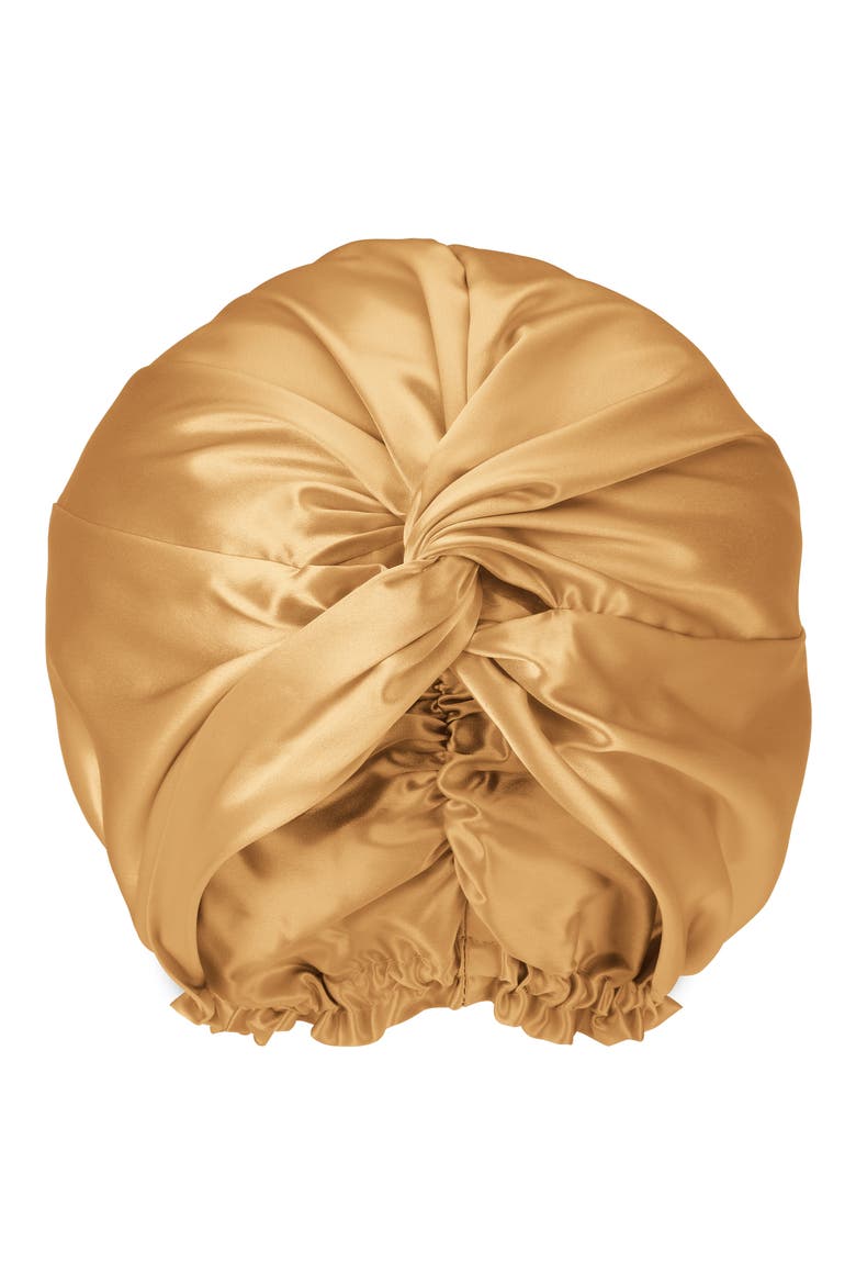 Mulberry Silk Hair Bonnet, Main, color, GOLD