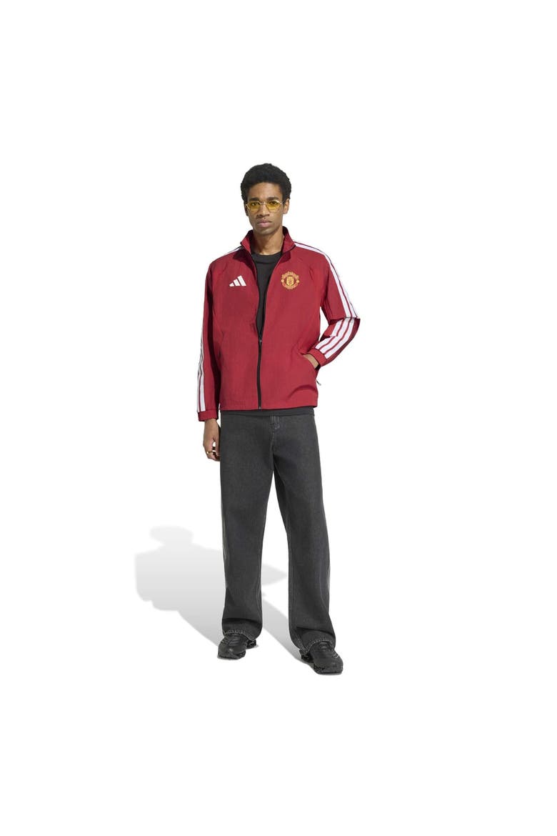 Men's adidas  Red Manchester United 2026 Full-Zip Anthem Jacket, Alternate, color, Red