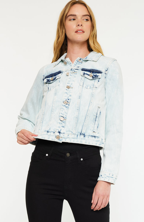 Kancan Henney Classic Trucker Jacket In Blue