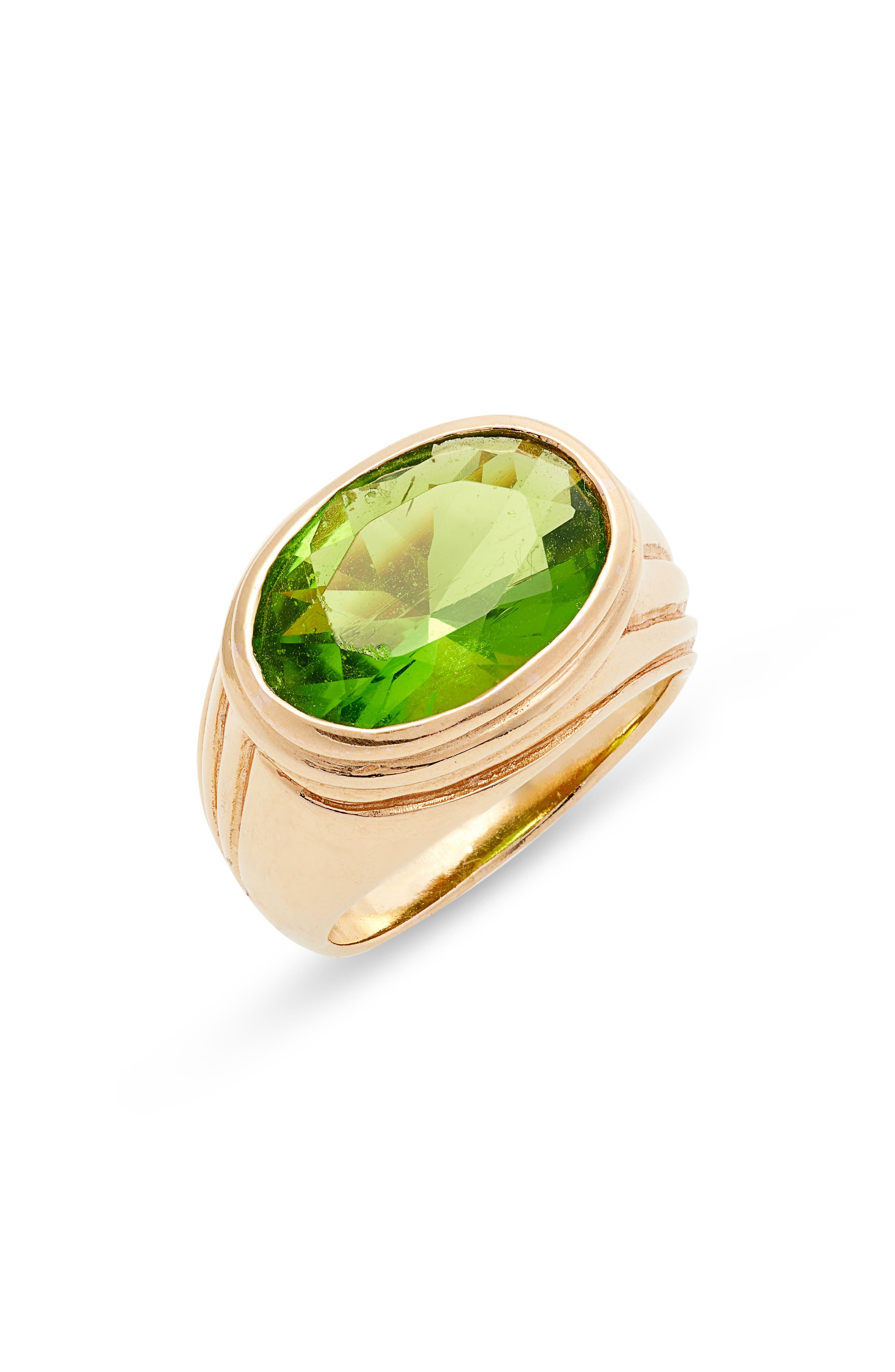 Timeless Pearly Oval Crystal Ring (Women) | Nordstromrack