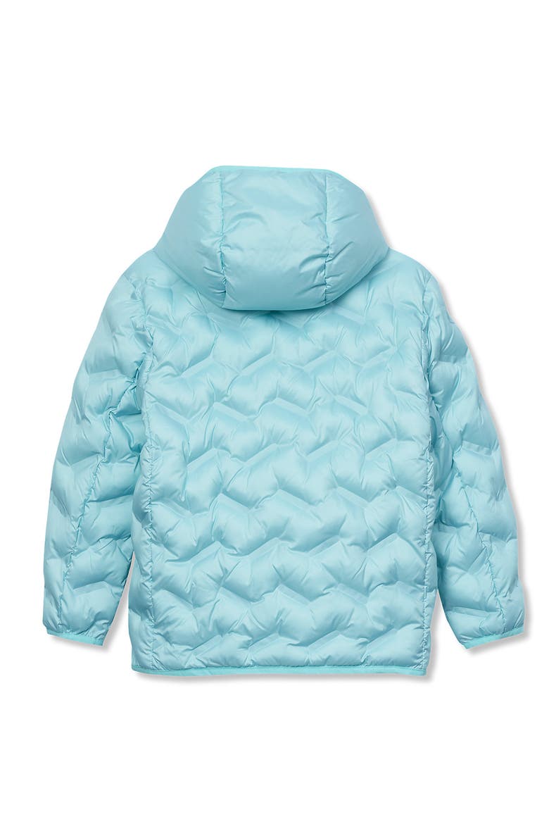 Kids Water Resistant Seamless Quilt Insulated Jacket, Alternate, color, Aqua Splash