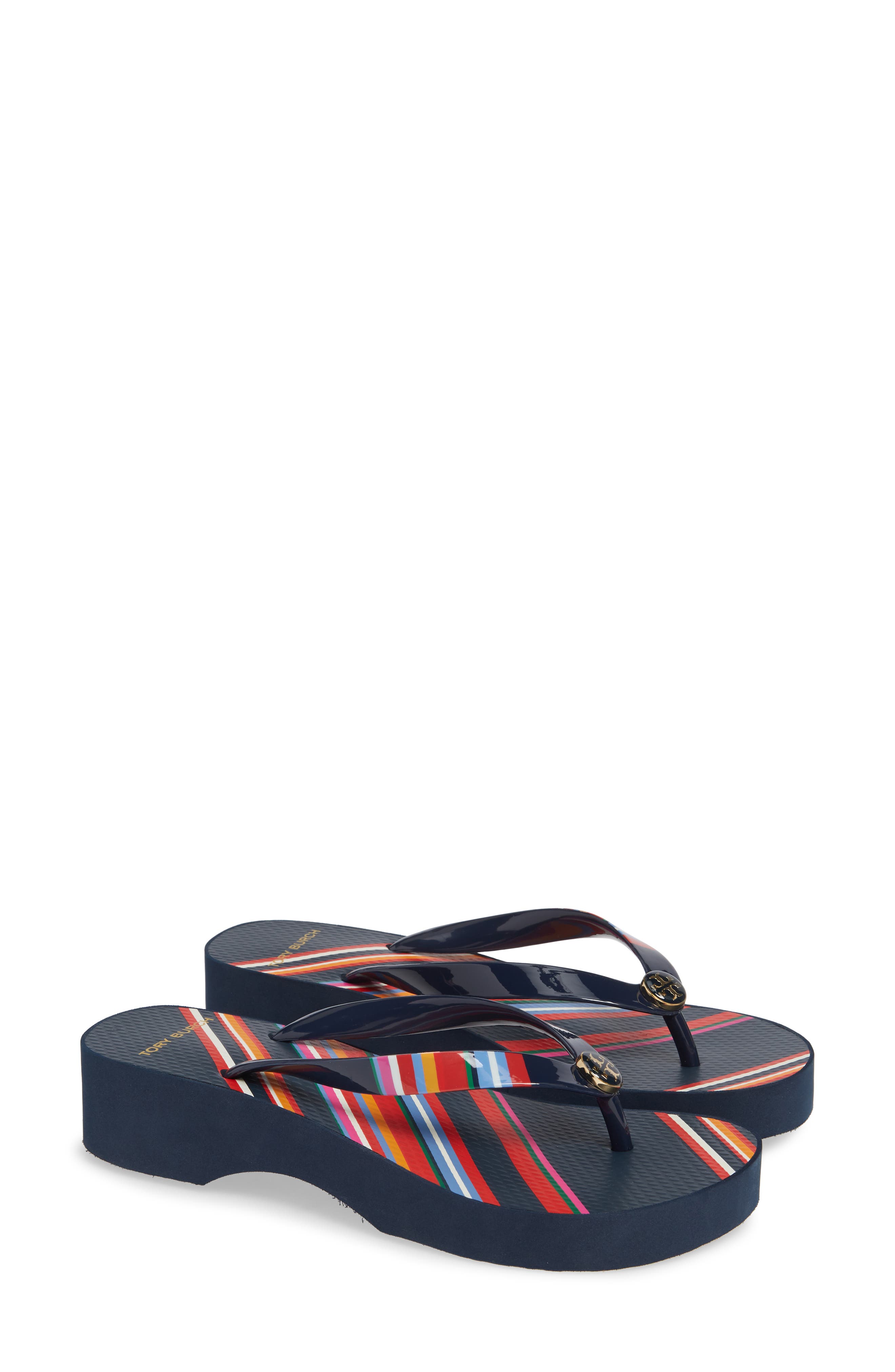 Tory Burch Wedge Flip Flop, Alternate, color, 