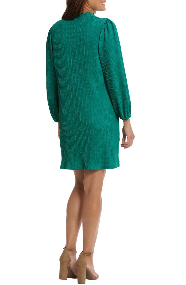 London Times Long Sleeve Jacquard Shift Dress, Alternate, color, 