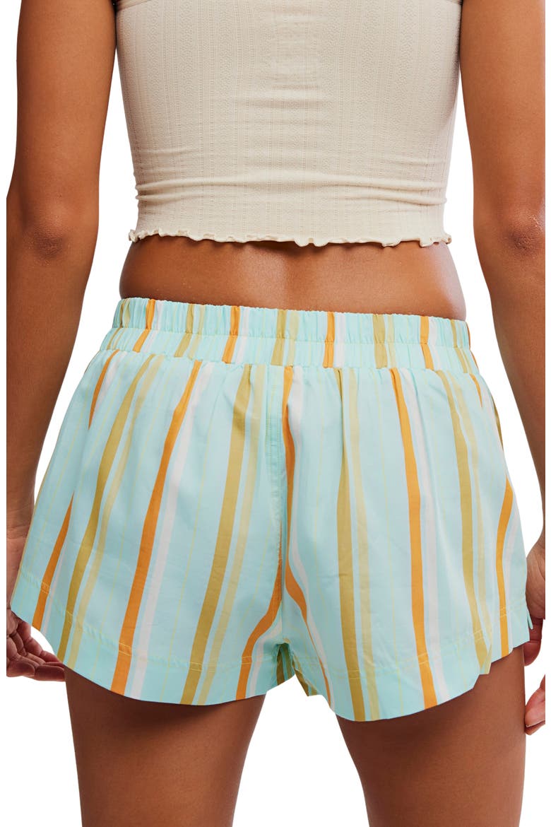 Day To Day Mini Boxer Pajama Shorts, Alternate, color, TURQUOISE COMBO