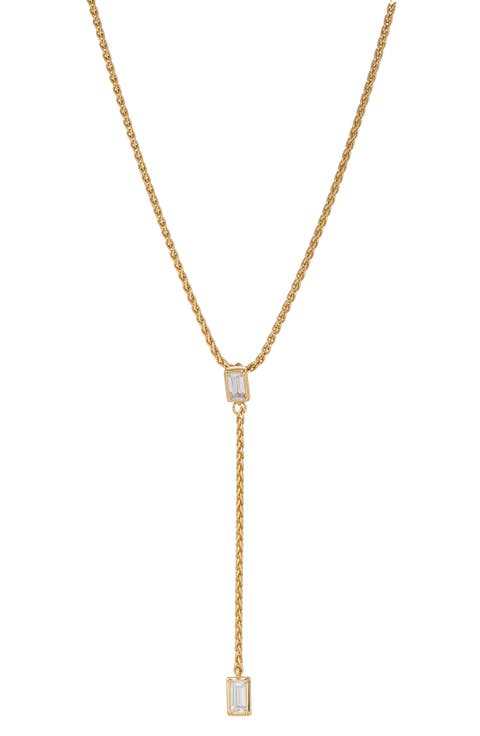 Entwine Cubic Zirconia Y-Necklace