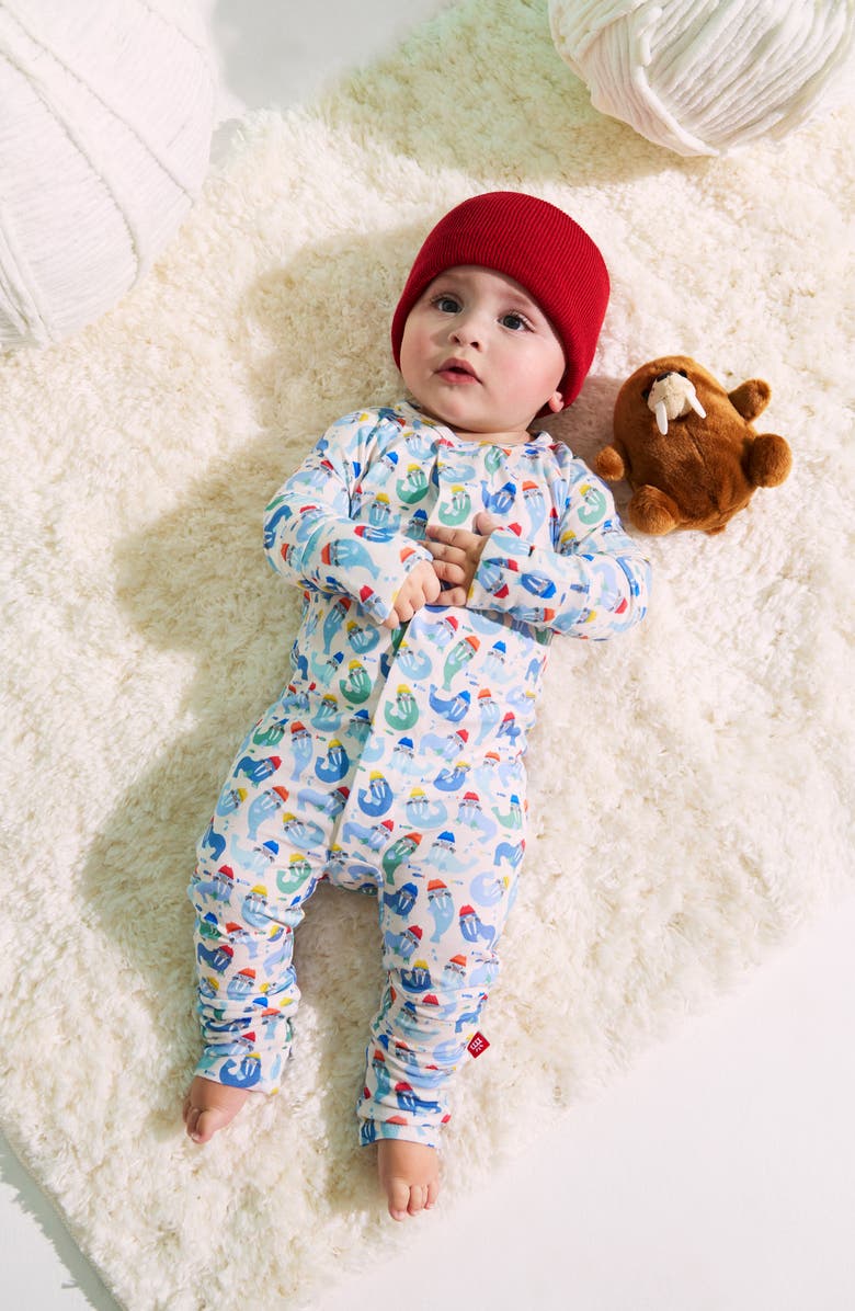 Magnetic Me Captain Wally Magnetic Closure Convertible Romper, Alternate, color, Blue