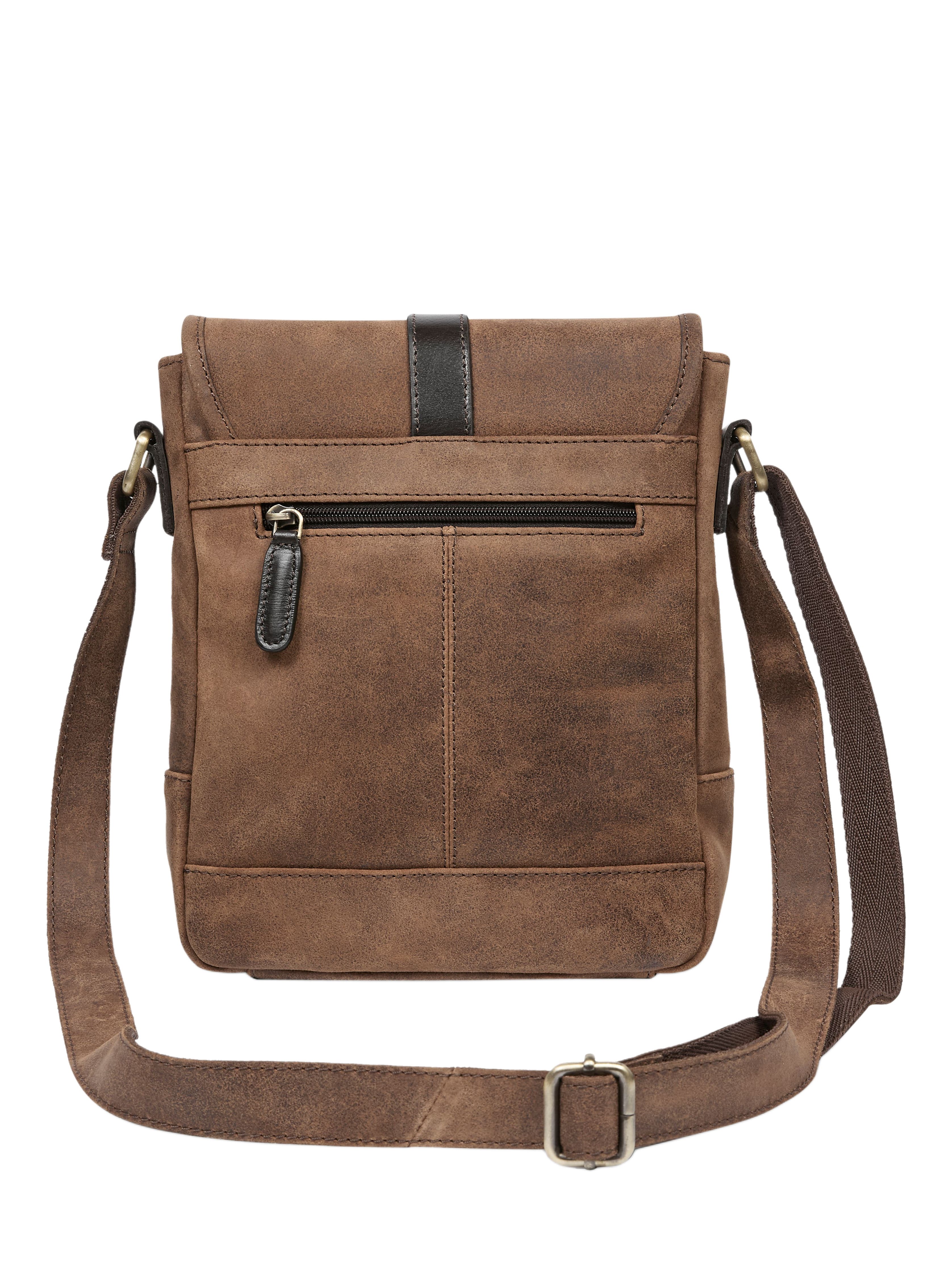 Celtic & Co. TRIM LEATHER CROSS BODY, Alternate, color, Brown