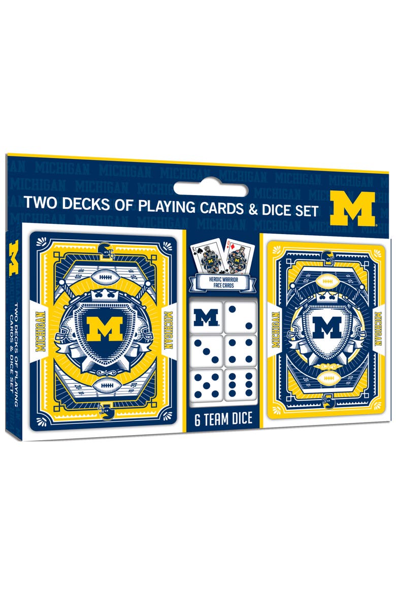 Michigan Wolverines Playing Cards & Dice, Main, color, Multicolor