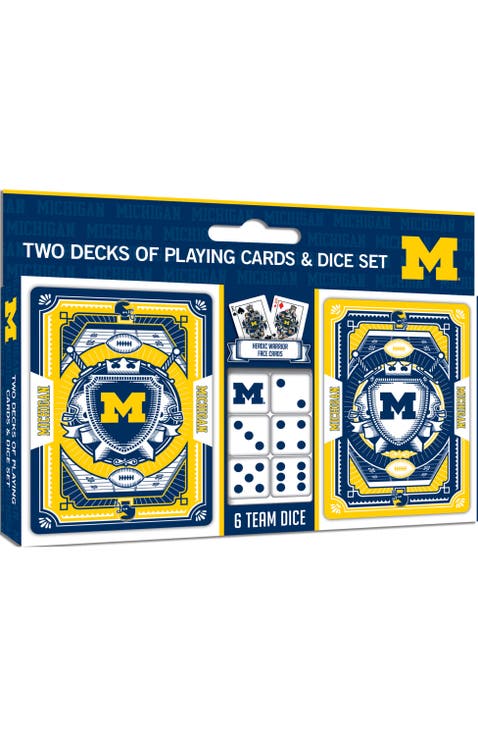 Michigan Wolverines Playing Cards & Dice