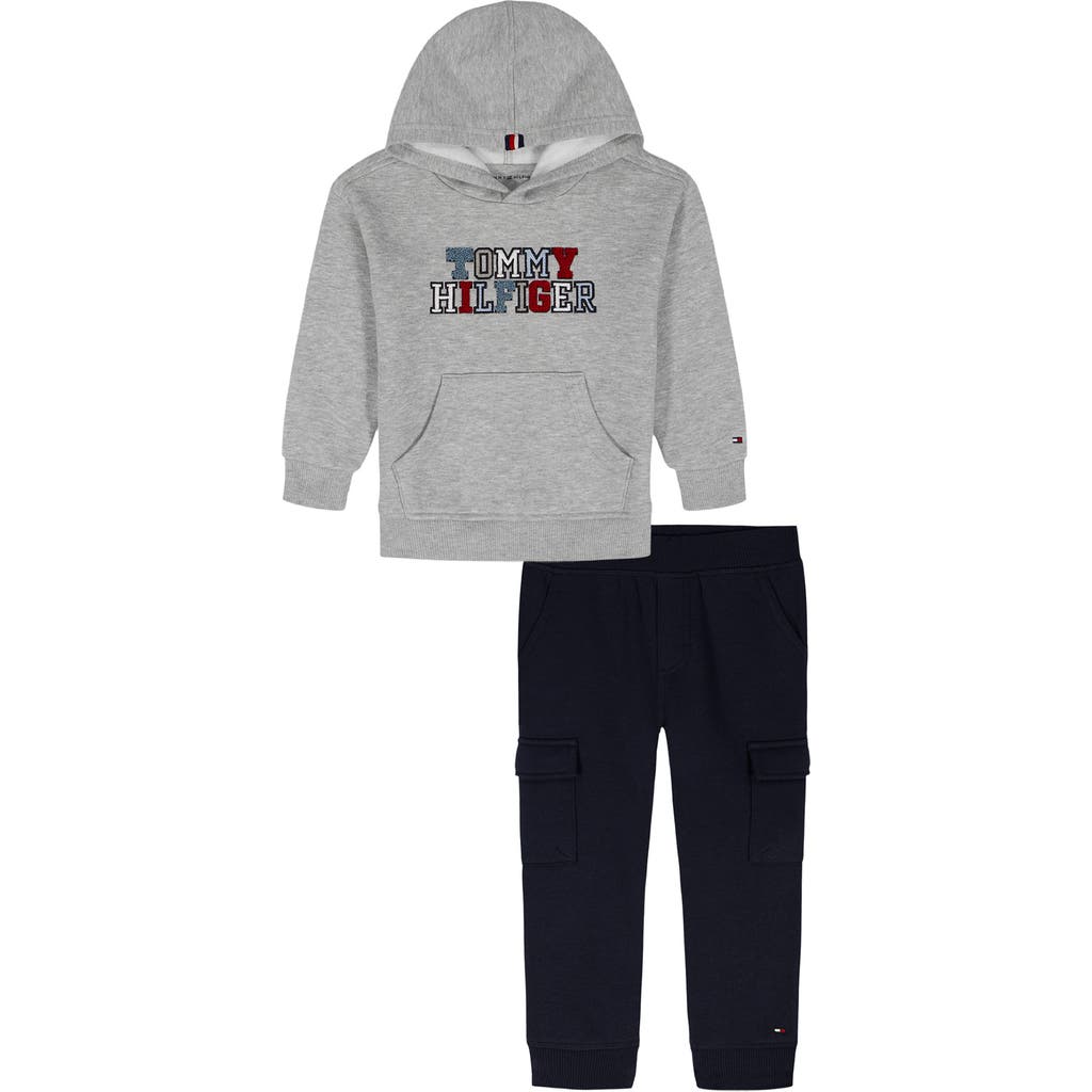 Tommy Hilfiger Kids' Hoodie & Jogger Set In Gray