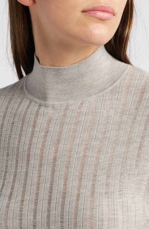 Hugo Boss Boss Fatirami Mock Neck Virgin Wool Sweater