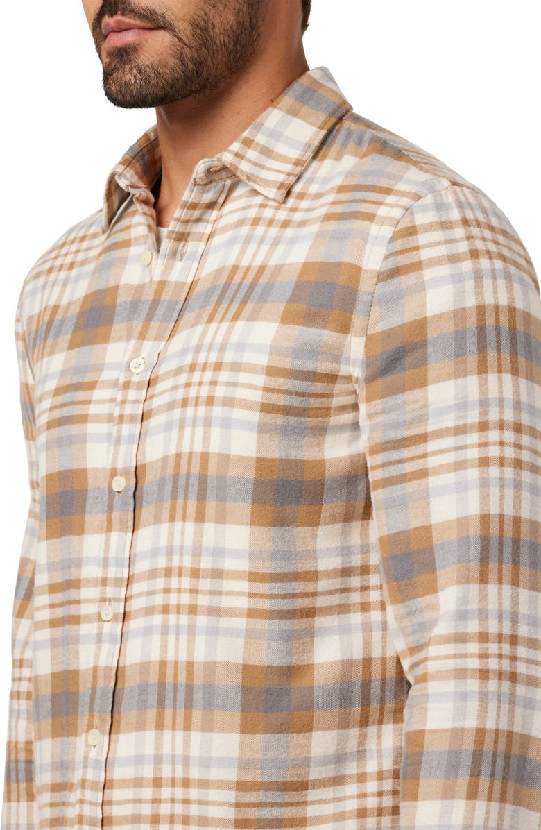 Joe's Oliver Plaid Cotton Flannel Button-Up Shirt, Alternate, color, 