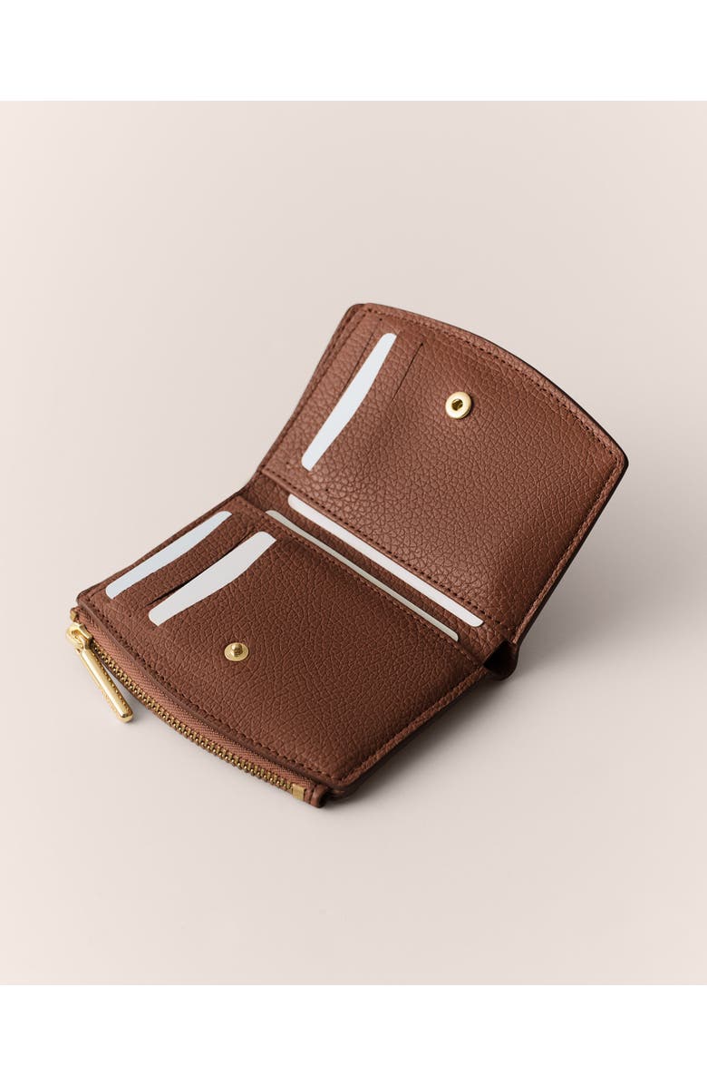Cuyana Fold Zip Wallet, Alternate, color, Dark Chestnut