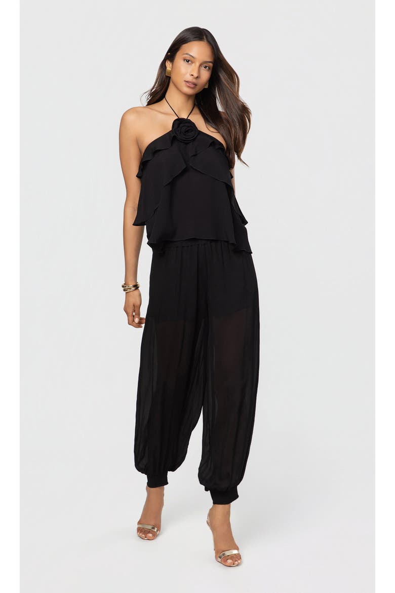 Carrie Halter Blouse, Alternate, color, Black