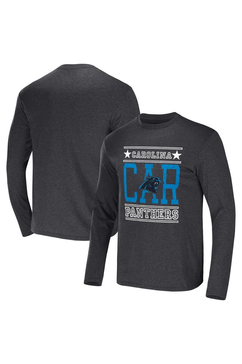 Men's NFL x Darius Rucker Collection by Fanatics Heathered Charcoal Carolina Panthers Long Sleeve T-Shirt, Main, color, Heather Charcoal