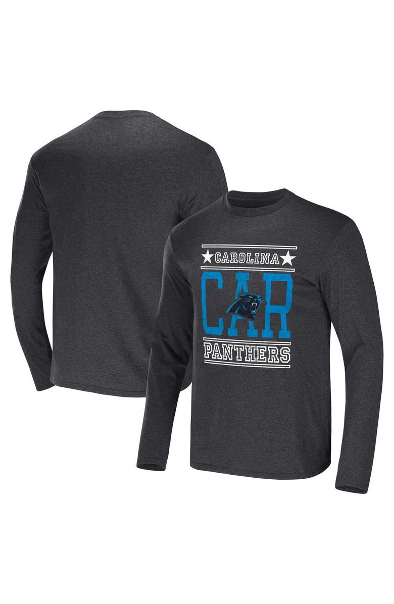 NFL X DARIUS RUCKER Men's NFL x Darius Rucker Collection by Fanatics Heathered Charcoal Carolina Panthers Long Sleeve T-Shirt, Main, color, Heather Charcoal