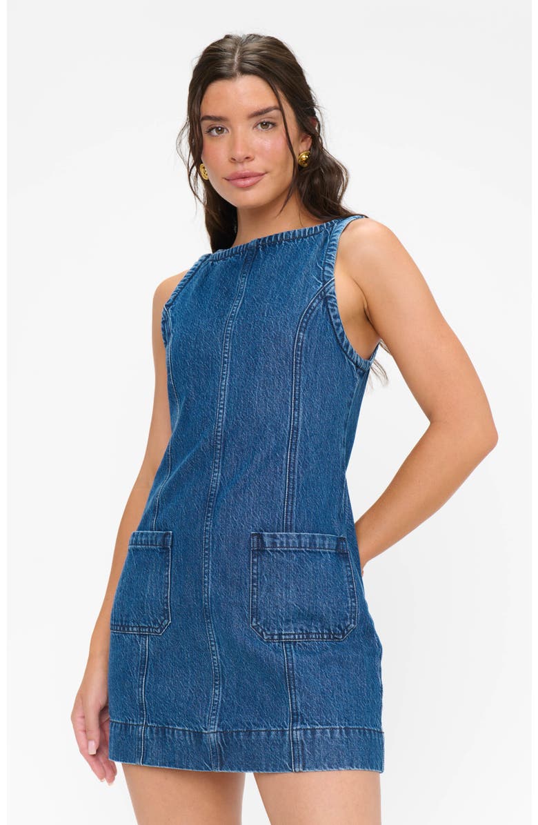 Show Me Your Mumu Boulevard Mini Dress, Main, color, Reservoir Blue