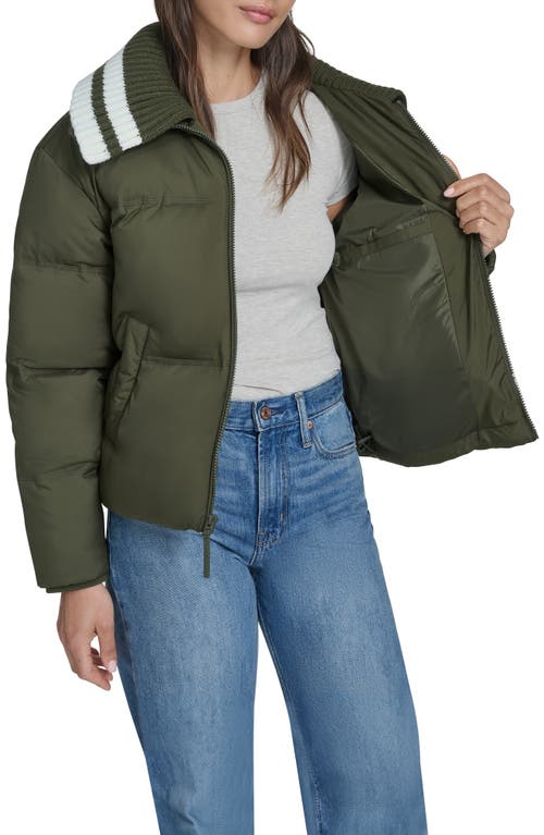 Champion Shawl Collar Puffer Jacket In Green