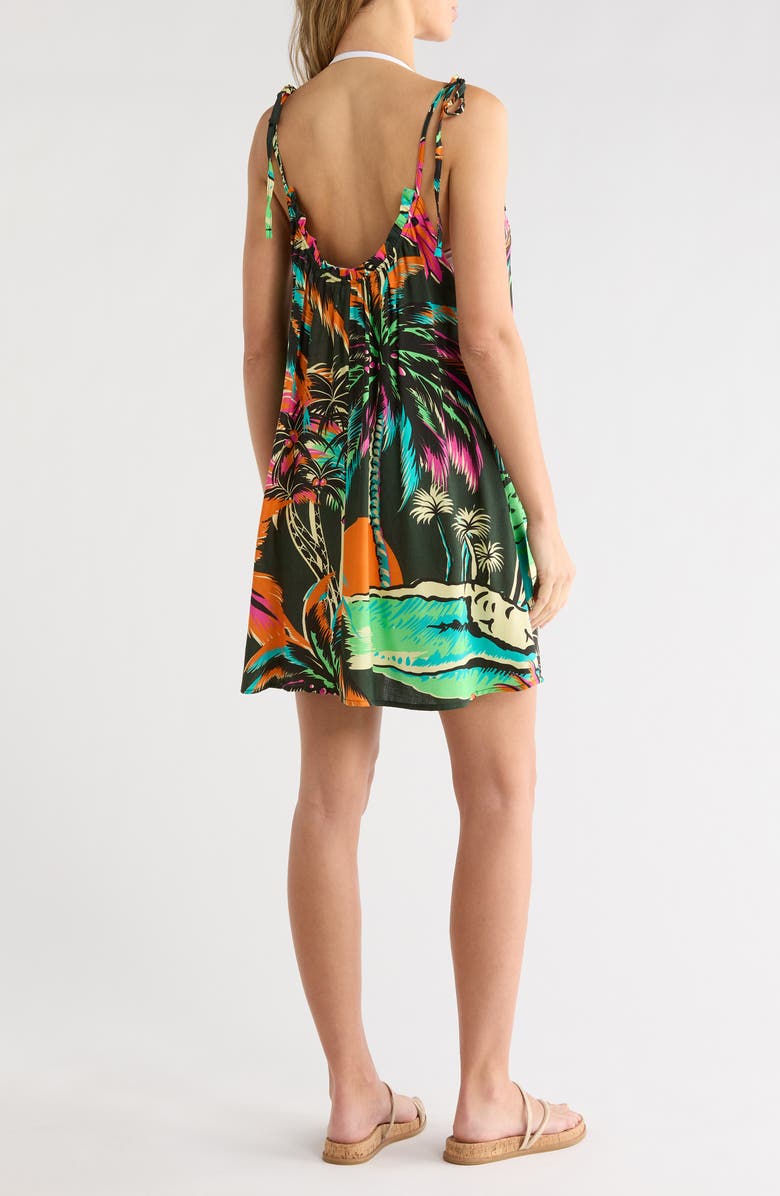 Maaji Magnolia Cover-Up Dress, Alternate, color, Green