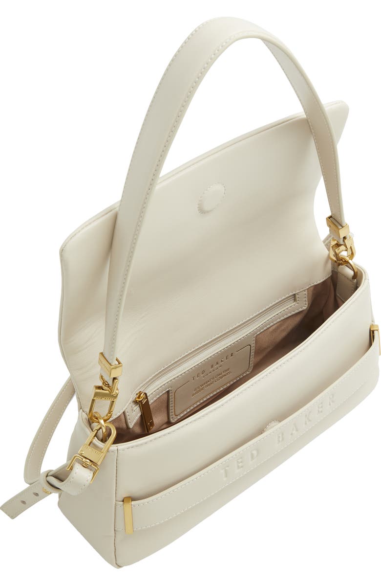 Ted Baker London Debossed Leather Crossbody Bag, Alternate, color, Paper Milled Nappa Leather