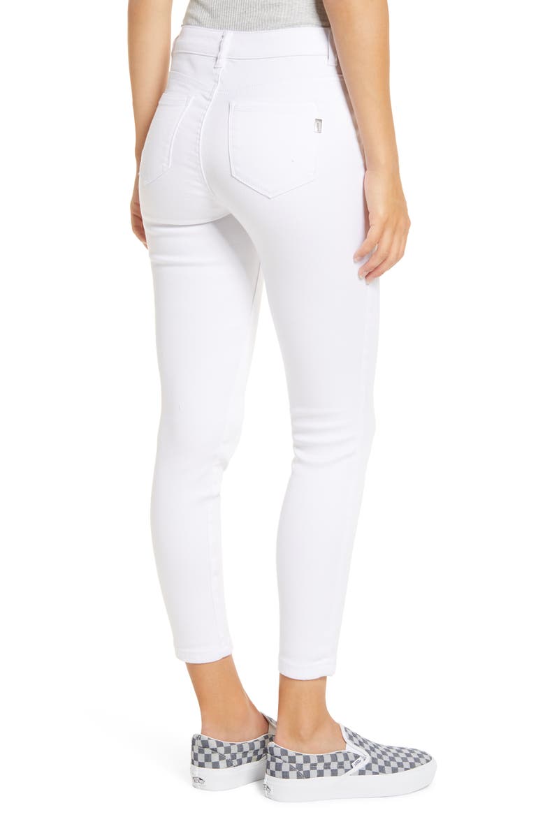 Ankle Skinny Jeans, Alternate, color, WHITE