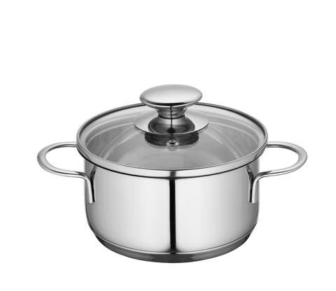 Mini Stockpot w/ Glass Lid, 1 qt., 5.5-Inch Diameter