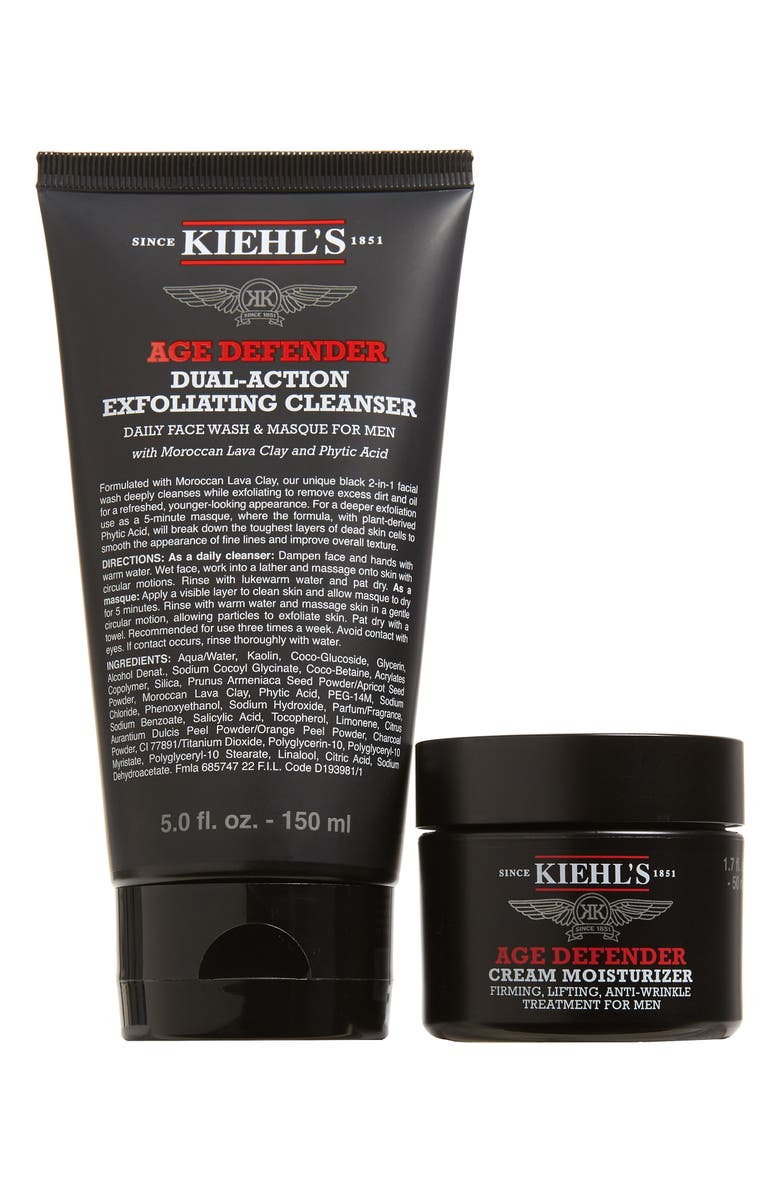 Kiehl's Since 1851 Age Defender Cleanser & Moisturizer Set, Main, color, 