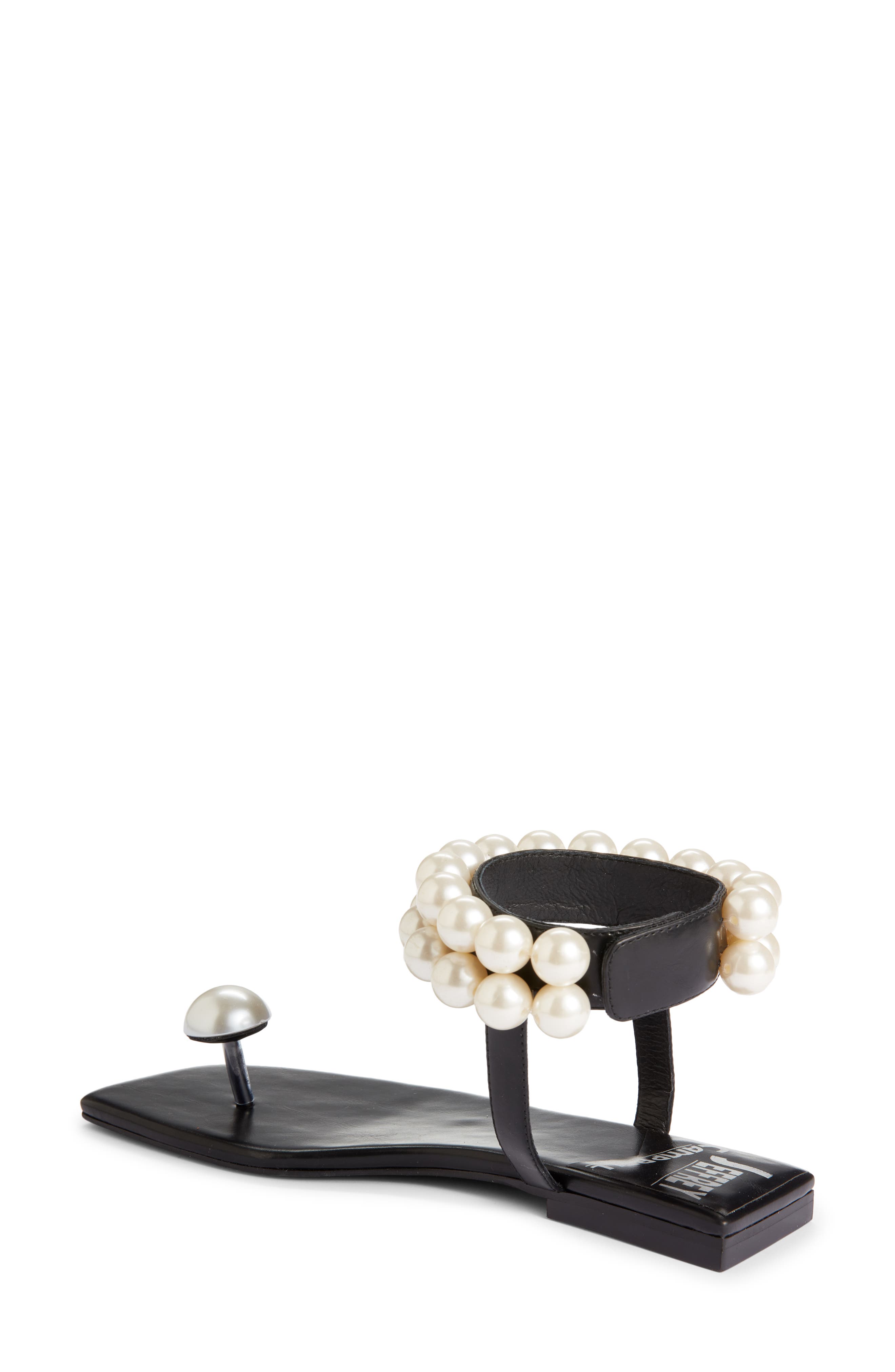 Jeffrey Campbell Chateau Embellished Ankle Strap Sandal, Alternate, color, 