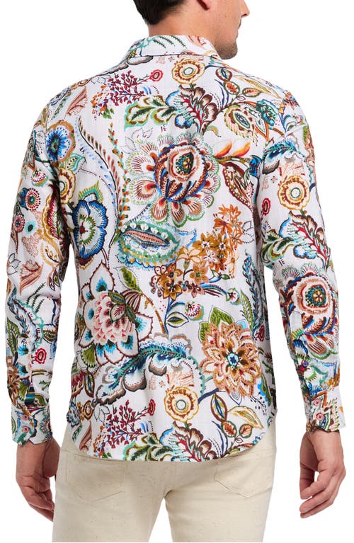 Robert Graham Palawan Embroidered Floral Button-up Shirt