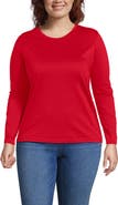 Lands' End Supima Cotton Long Sleeve Crewneck T-Shirt