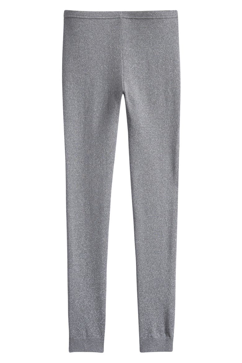 Kids' Shimmer Knit Leggings, Main, color, GREY
