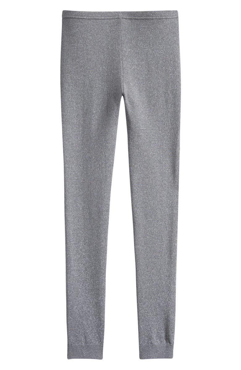 Hatley Kids' Shimmer Knit Leggings, Main, color, Grey
