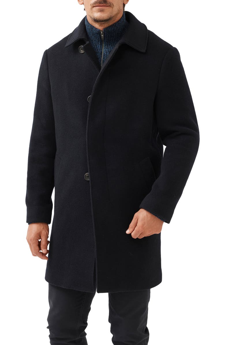Rodd & Gunn Murchison Wool Blend Overcoat, Main, color, Midnight