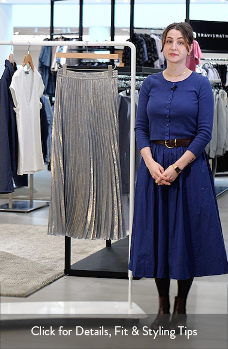 Alias Pleated Maxi Skirt, sales video thumbnail