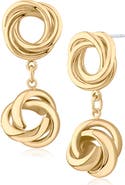 JARDIN Double Twist Drop Earrings