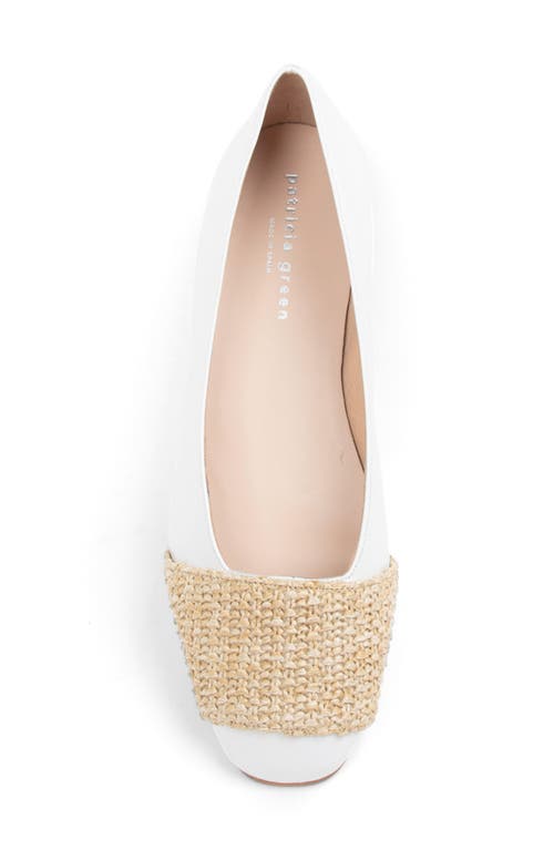 Patricia Green Milan Embellished Ballet Flat In White