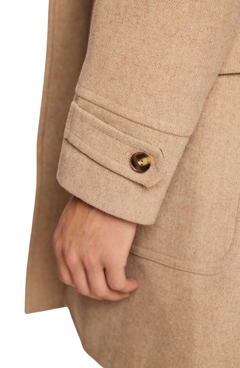 PAISLEY & GRAY Military Double Breasted Overcoat, Alternate, color, Light Tan