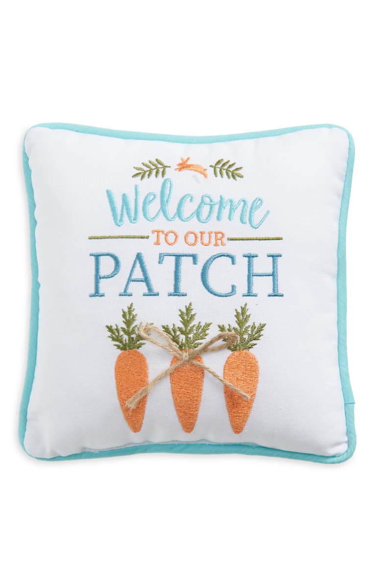 C&F Home Welcome to the Patch Accent Pillow, Main, color, Multi White