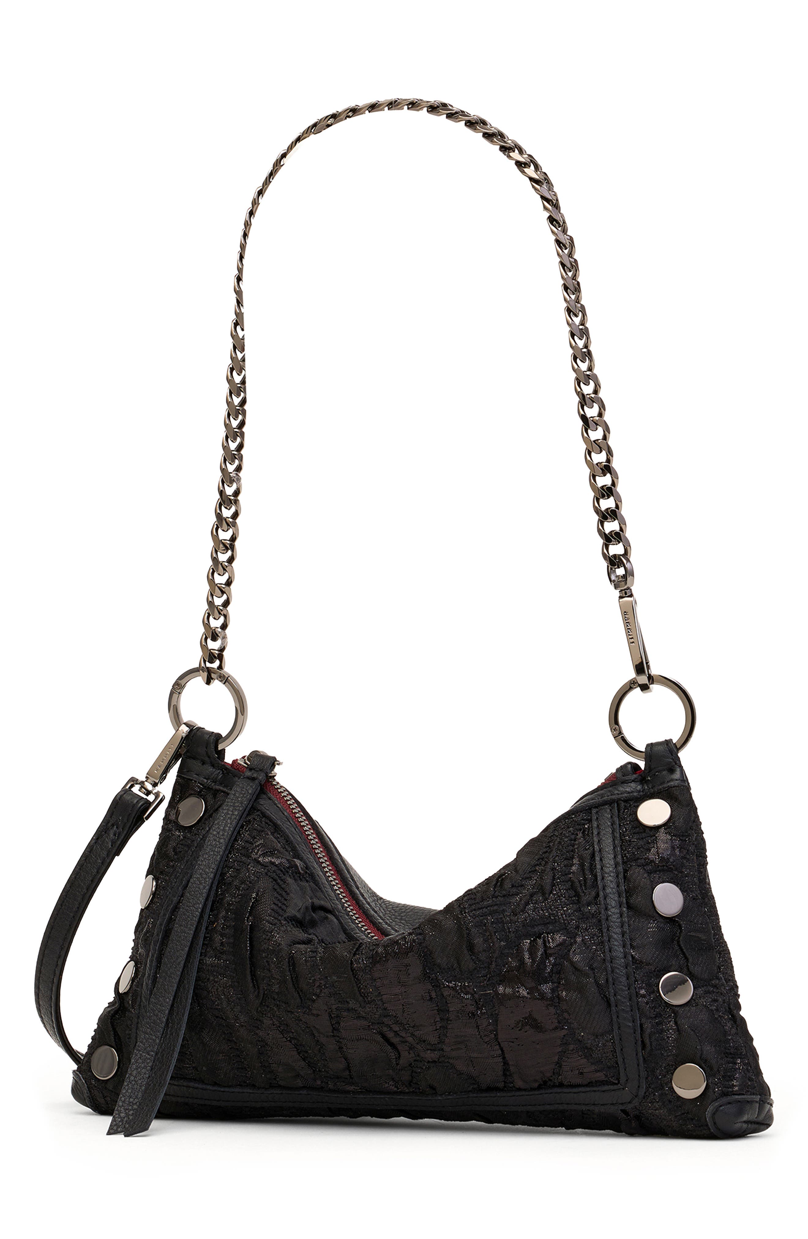 HAMMITT Kyle Leather Shoulder Bag, Alternate, color, Midnight Marquise/ Gunmetal