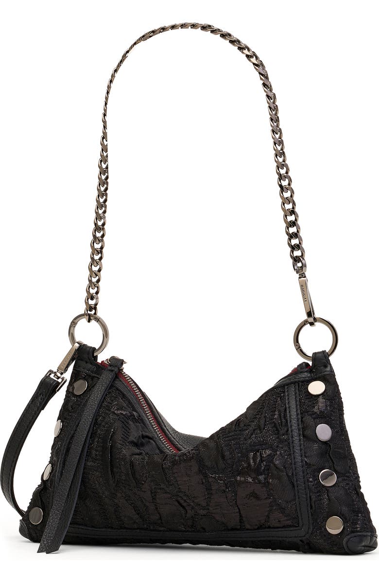 HAMMITT Kyle Leather Shoulder Bag, Alternate, color, Midnight Marquise/ Gunmetal