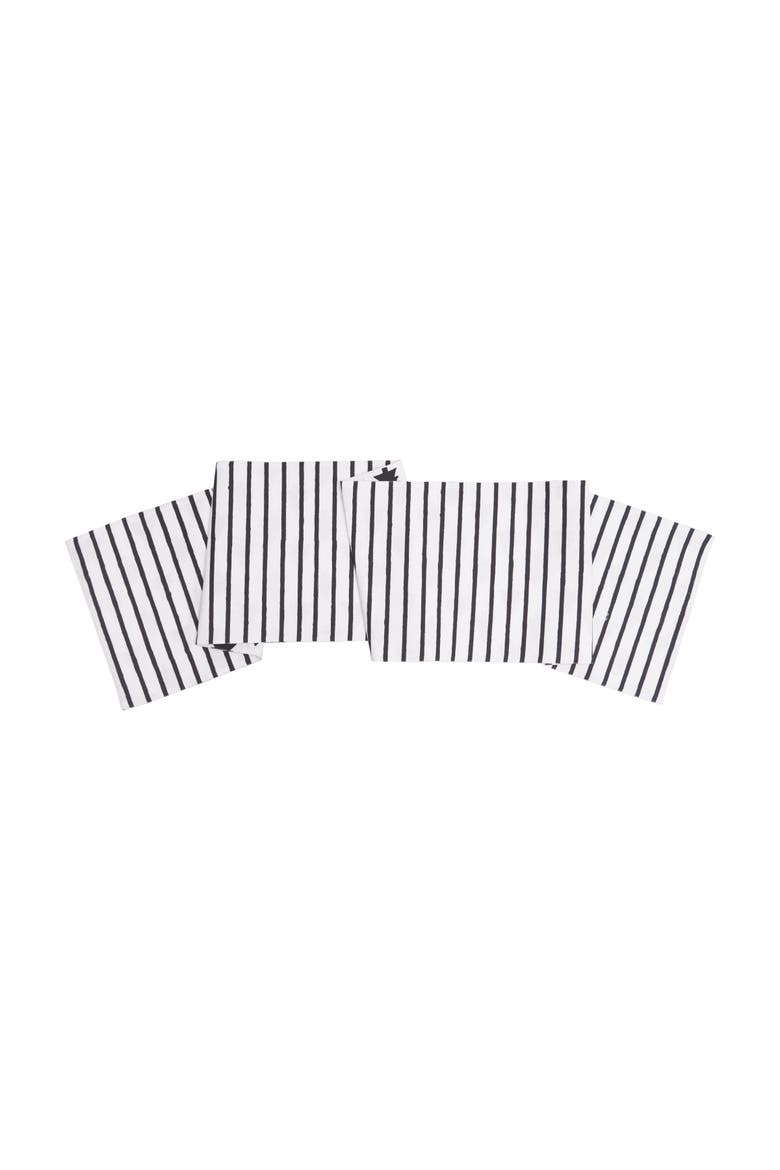 Black & White Forest Patten 100% Cotton Christmas Table Runner 14" x 72", Alternate, color, Black