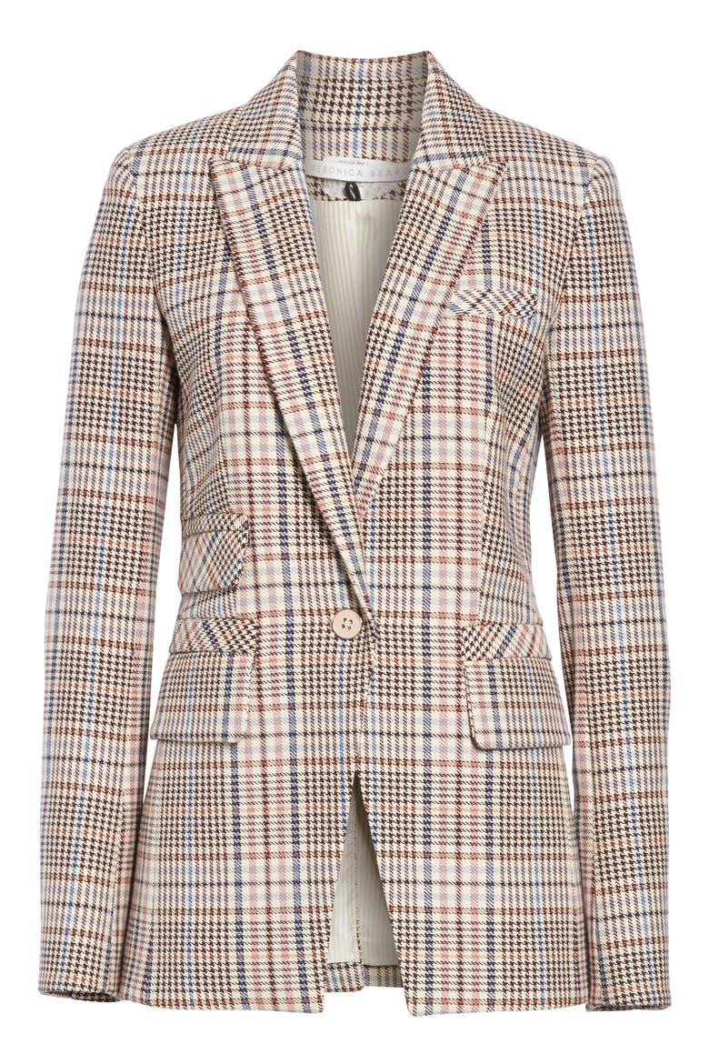 Fuller Houndstooth Dickey Jacket, Main, color, CREAM MULTI