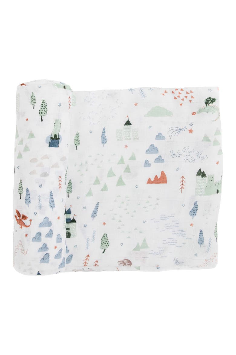 2-Pack Muslin Swaddle Blanket, Alternate, color, DRAGON DAYS