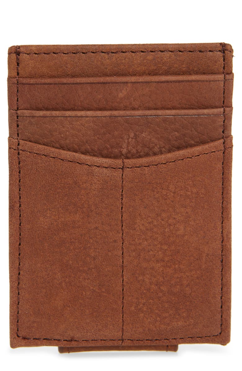 Johnston & Murphy Leather Front Packet Wallet, Main, color, 