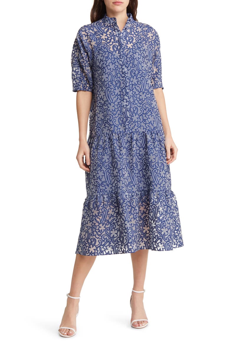 Camriyn Oversize Shift Dress, Main, color, BRIGHT BLUE