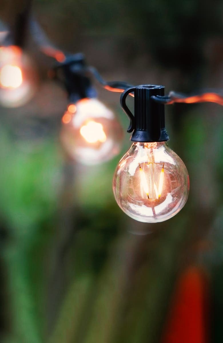 Brightech Ambience Globe LED Outdoor String Lights, Alternate, color, 