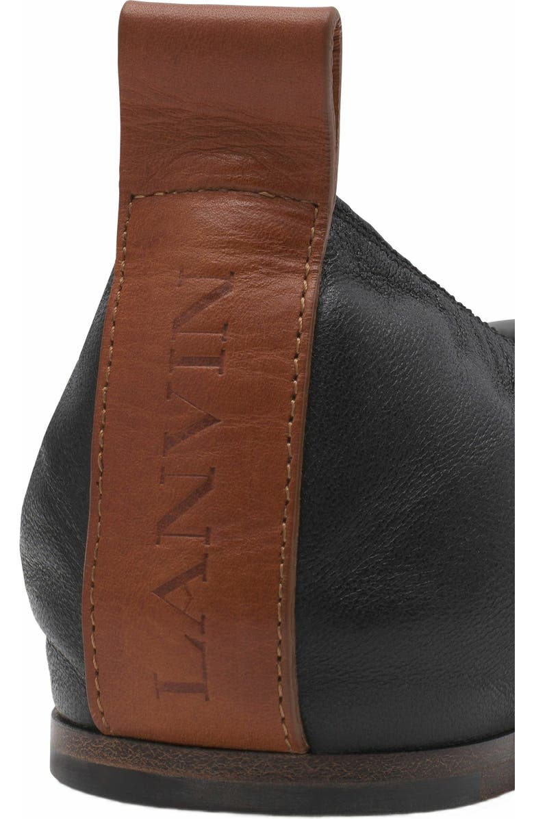 Lanvin The Leather Ballerina Flat, Alternate, color, Black