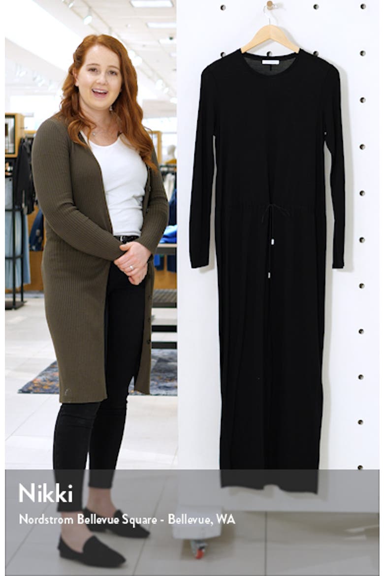 Drawstring Waist Maxi Dress video