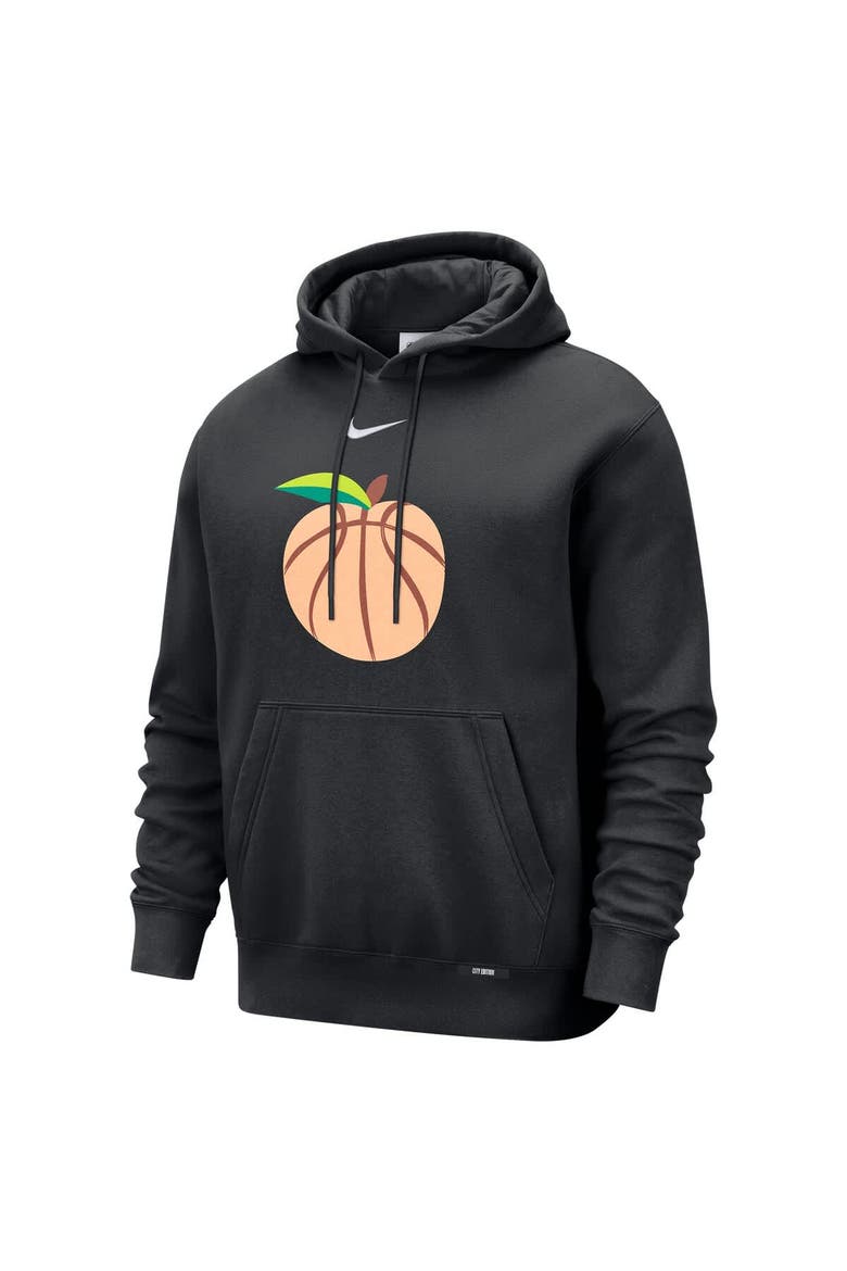 Men's Nike  Black Atlanta Hawks 2025/26 City Edition Essential Logo Remix Hoodie, Alternate, color, Black